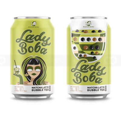 Wholesale Madam Hong Matcha Bubble Tea Drink 315ml x 24 cans