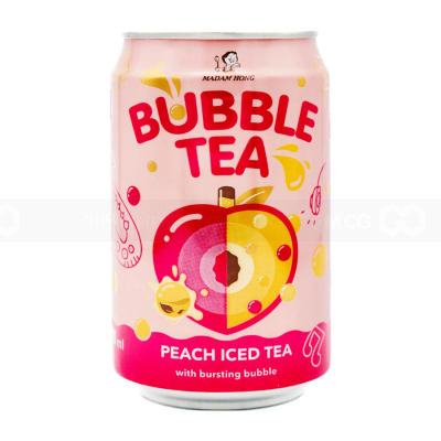 Wholesale Madam Hong Peach Bubble Tea 320ml x 24 cans