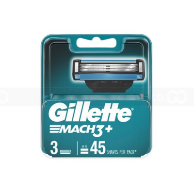 Gillette Blade Refill Mach3+ 3pcs x 12Packs x 6 Boxes
