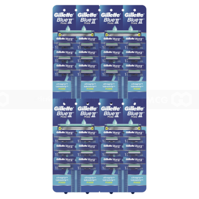 Gillette Blue 2 Plus Disposable 24 Packs x 24 Trays