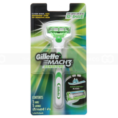 Gillette Mach3 Sensitive Razor 1 Up 1 x 6 Packs x 5 Boxes
