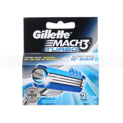 Gillette Mach3 Turbo Cartridges 2 x 12 Packs x 6 Boxes