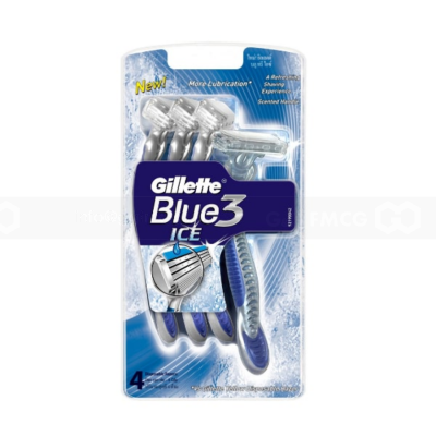 Wholesale Gillette Razor Blue III Ice 4 pcs x 6 packs x 12 Boxes