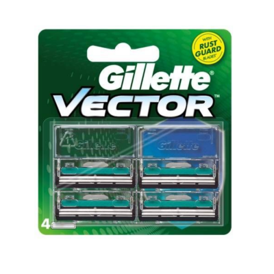 Wholesale Gillette Blade Refill Vector 4pcs x 6Packs x 50 Boxes