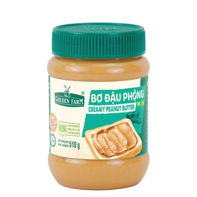Golden Farm Peanut Butter - Creamy 510G X 12 Jars