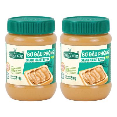 Golden Farm Peanut Butter - Creamy 510G X 12 Jars