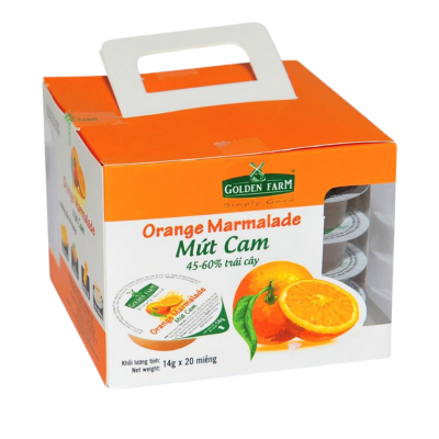 Golden Farm Orange Jam 14G X 20 Sachets X 20 Blocks
