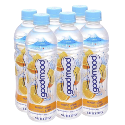 GoodMood Water with Orange Flavor 450ml x 24 Bottles