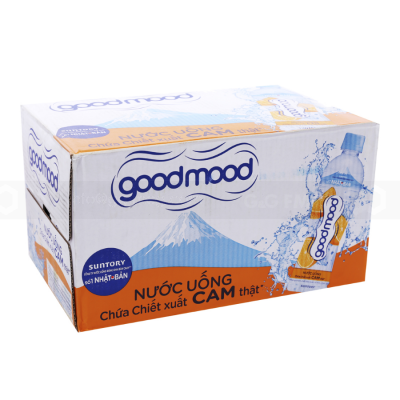 GoodMood Water with Orange Flavor 455ml x 24 Bottles