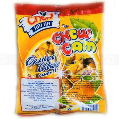 Hai Ha Chew Candy Orange Pillow 100g x 60 Bags