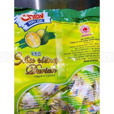 Hai Ha Chew Durian Candy 100g x 60 Bags