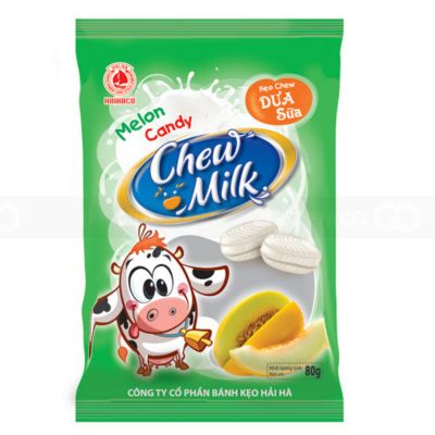 Hai Ha Milk Melon Milk Chew Candy 80g x 50 Bags
