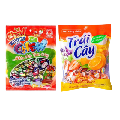 Hai Ha Mixes Hard Candies 625g x 12 Bags