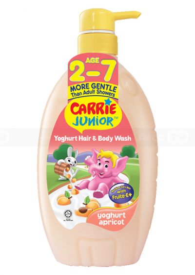 Carrie Junior Hair Body Wash Yoghurt Apricot 700g x 12 bottles