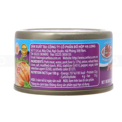 Halong CanFoco Pork Liver Pate 90g x 48 Cans