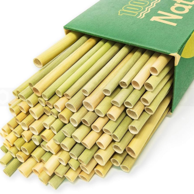 Grass Straws 100% Organic – 50 pcs/box x 100 boxes