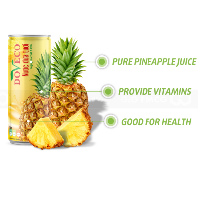 Juice - Doveco 100% Fresh Pineapple Juice 330ml