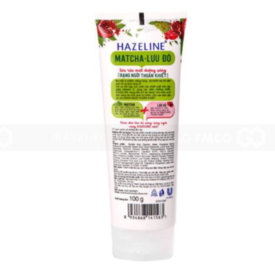 Hazeline Facial Cleanser Matcha & Pomegranate Extract 50G x 24 Tubes