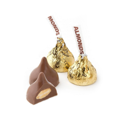 Hershey Kisses Creamy Milk Chocolate With Amonds 146g x 24 Bags