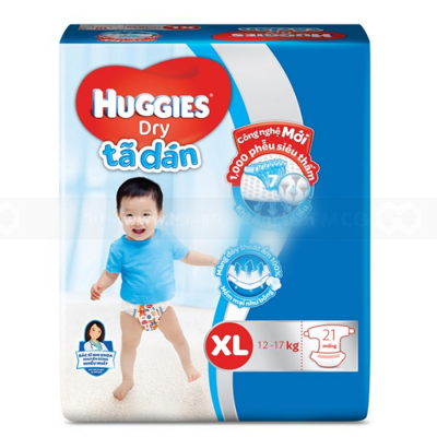 Huggies Dry Economy XL21 x 6 Bags