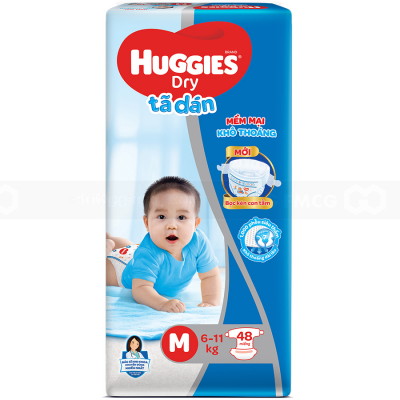 Huggies Dry Jumbo M48 x 4 Bags