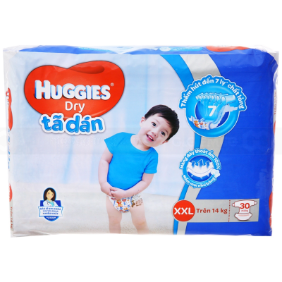 Huggies Dry Jumbo XXL30 x 4 Bags