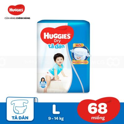 Huggies Dry Super Jumbo L68 x 3 Bags