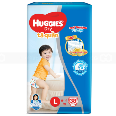 Huggies Dry Pant L38 x 4 Bags