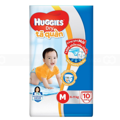 Huggies Dry Pant M10 x 12 Bags