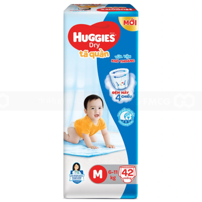 Huggies Dry Pant M42 x 4 Bags