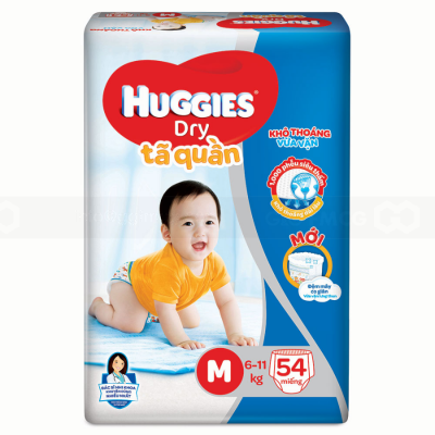 Huggies Dry Pant M54 x 3 Bags