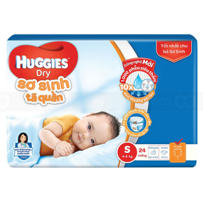 Huggies Dry Pant S24 x 8 Bags