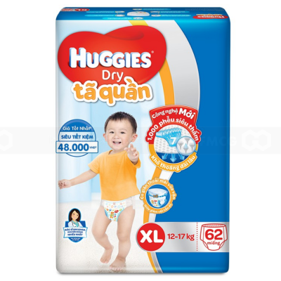 Huggies Dry Pant Super Jumbo XL62 x 3 Bags