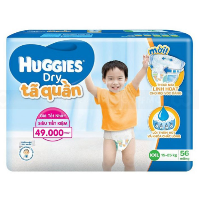 Huggies Dry Pant Super Jumbo XXL56 x 3 Bags