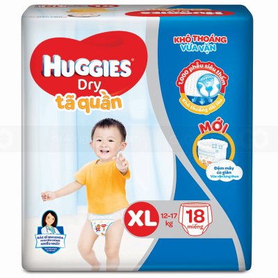 Huggies Dry Pant XL18 x 8 Bags