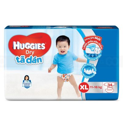 Huggies Dry Jumbo XL34 x 4 Bags