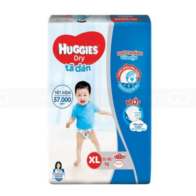 Huggies Dry Super Jumbo XL60 x 3 Bags