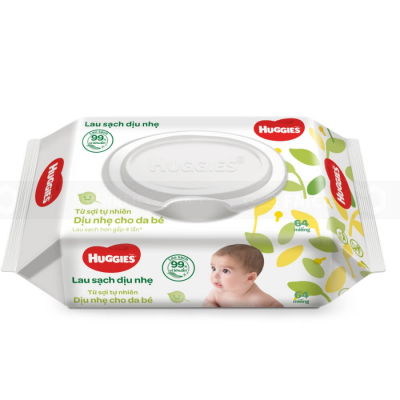 Huggies Gentle Care Baby Wipes 64 Sheets x 12 Bags