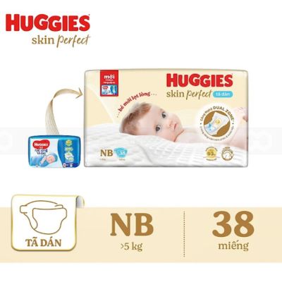 Huggies Skin Perfect Dry Newborn NB38 x 6 bags