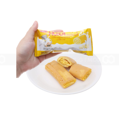 Hura Demi Cheese & Milk Flavor Swissroll 360g x 12 Boxes