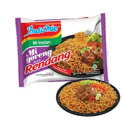 Indomie Instant Dried Noodle Beef Spicy 80g x 40 Bags (Halal)