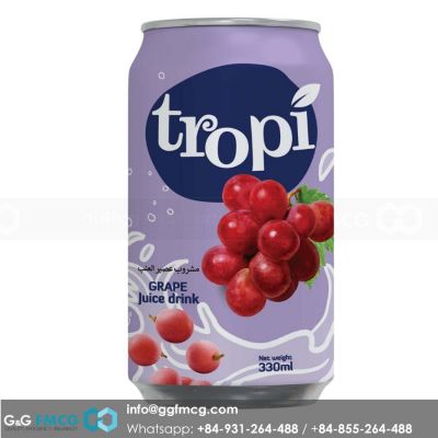 Juice - Tropi Grape Juice 330ml x 24 cans