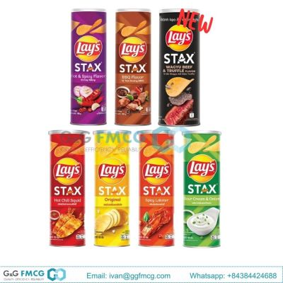 Lay's Stax Sour Cream Onion Potato Chips - 150g VN  x 18 Cans