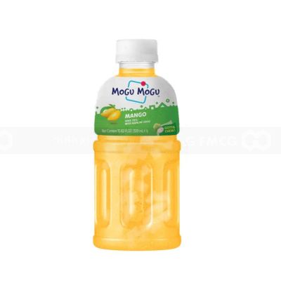 Mogu Mogu Mango Flavored Drink With Natade Coconut 320ml x 24 Bottles