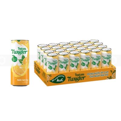 Tropicana Twister Orange Juice 320ml x 24 cans/carton