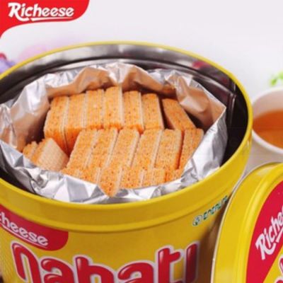 Nabati Richeese Cheese Wafer 300g x 6 Tin Can