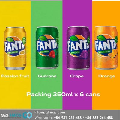 Fanta Guaraná  350ml x 6 cans 