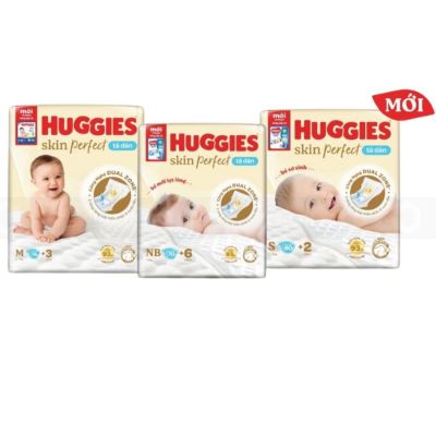 Huggies Skin Perfects Dry Newborn S80 x 3 Bags