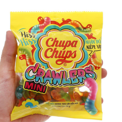 Wholesale Chupa Chups Mini Crawlers Mixed Fruits 56g