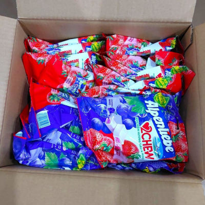 Alpenliebe 2 Chew Grapes & Strawberry 84g x 45 Bags